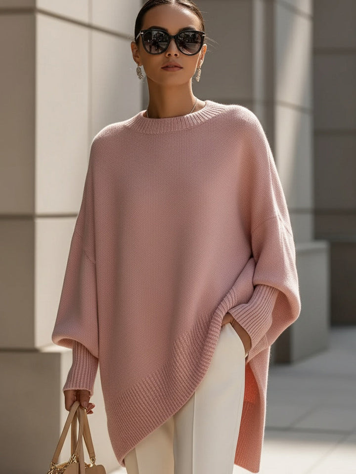 Camille | Oversized Knit Poncho Sweater