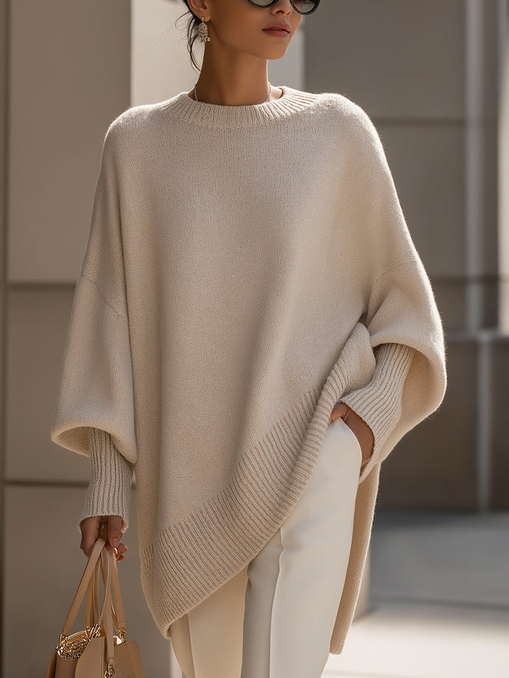 Camille | Oversized Knit Poncho Sweater