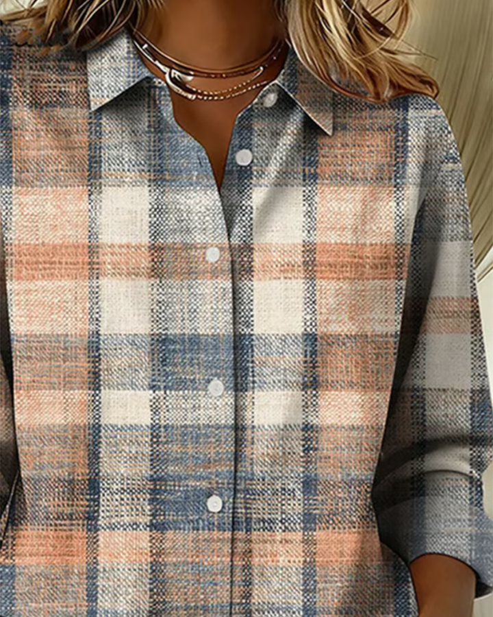 MaryAnne® | Vintage-style shirt with check pattern